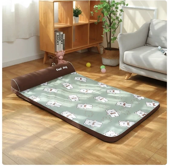 

Подстилка для собак, охлаждающий матрас из ткани Оксфорд, водонепроницаемый, моющийся диван для маленьких собак, мягкая кровать для сна