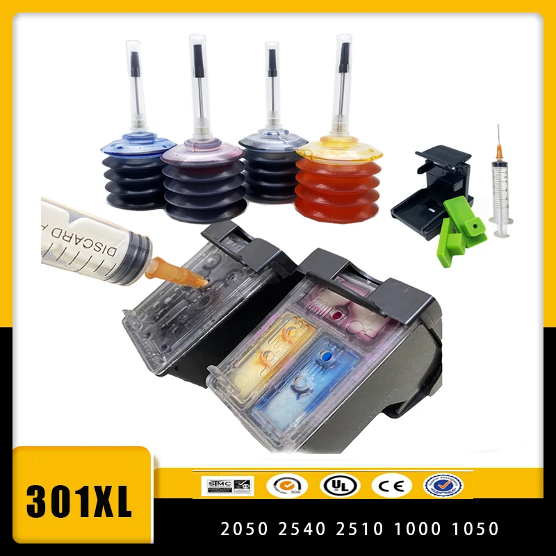 Vilaxh 301 Cartucce Di Inchiostro Riprodotte Per Hp 301 Xl Hp301 301Xl Deskjet 2050Se 2054A 1050Se 3050Se 3050A 3052A Envy 5530