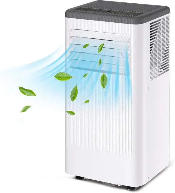 10000 BTU Portable Air Conditioner with Wheels, Cooling/Fan/Dry 3 IN 1 Indoor Air Conditioner for Room 560 SQ.FT, Portable AC 1