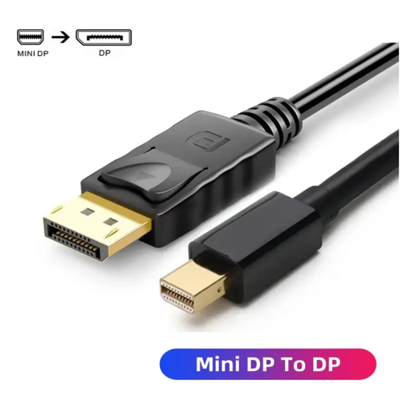 Ultra HD 4K DisplayPort Cable – 1.8m Mini DP to DP Male Adapter for High-Performance Video Streaming