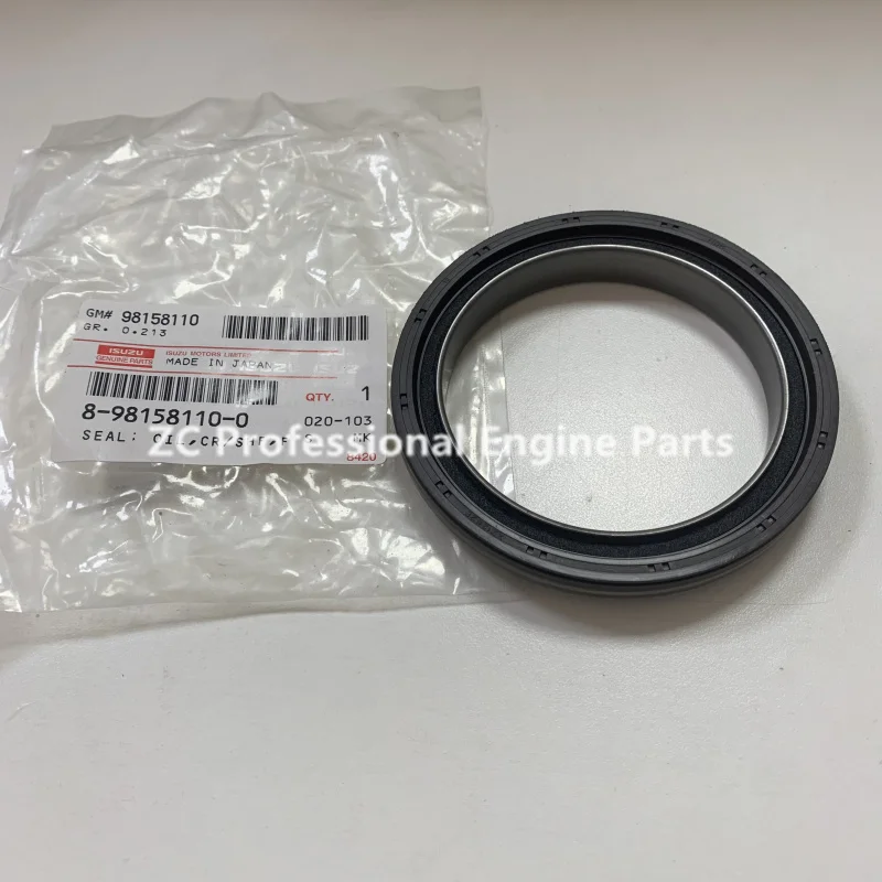 8981581100 8-98158110-0 Japanese original crankshaft front oil seal for Isuzu 4JJ1 XKC01 NQR NNR NPR engine parts
