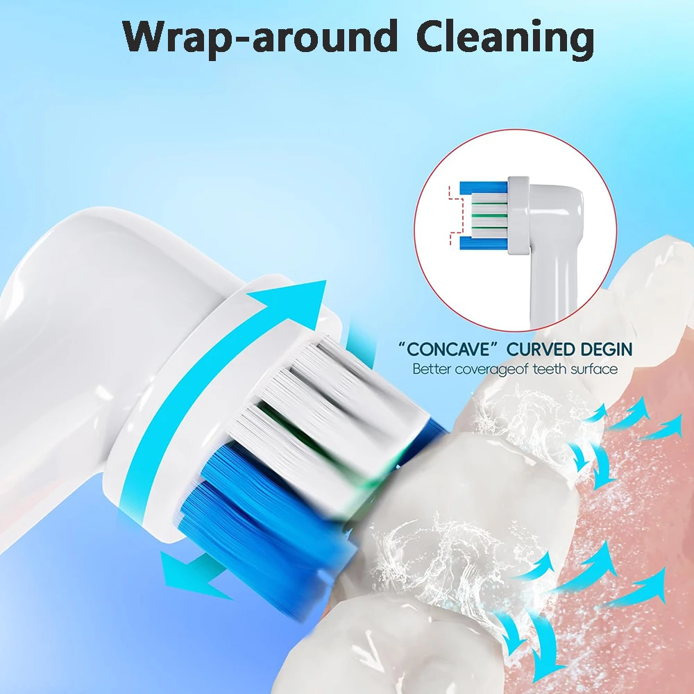 Replacement Toothbrush Heads Electric Toothbrush Brush Heads Rotating Replacement Brush Heads 4/8/16PCS Toothbrush Soft Heads