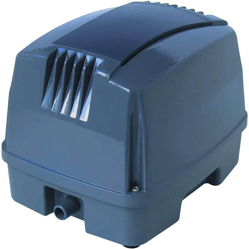 60 80 100 120 Hiblow Aquarium Air Compressor for Fish Tank Septic Pond Linear Diaphragm Air Pump Aqua Blower