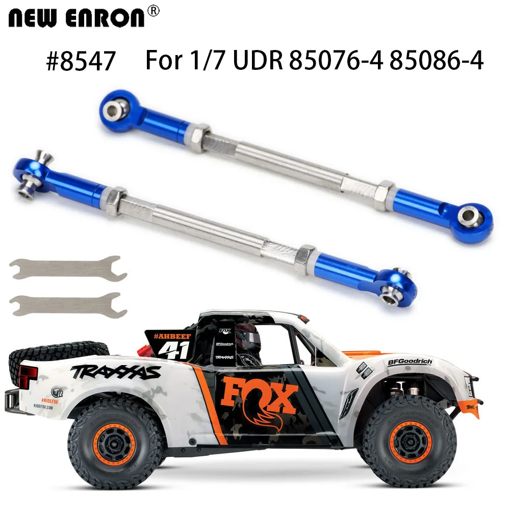 

Новые ENRON 2 шт. #8547 регулируемые передние носовые Звенья из нержавеющей стали 110 мм для Traxxas Unlimited Desert Racer UDR 85076-4 85086-4