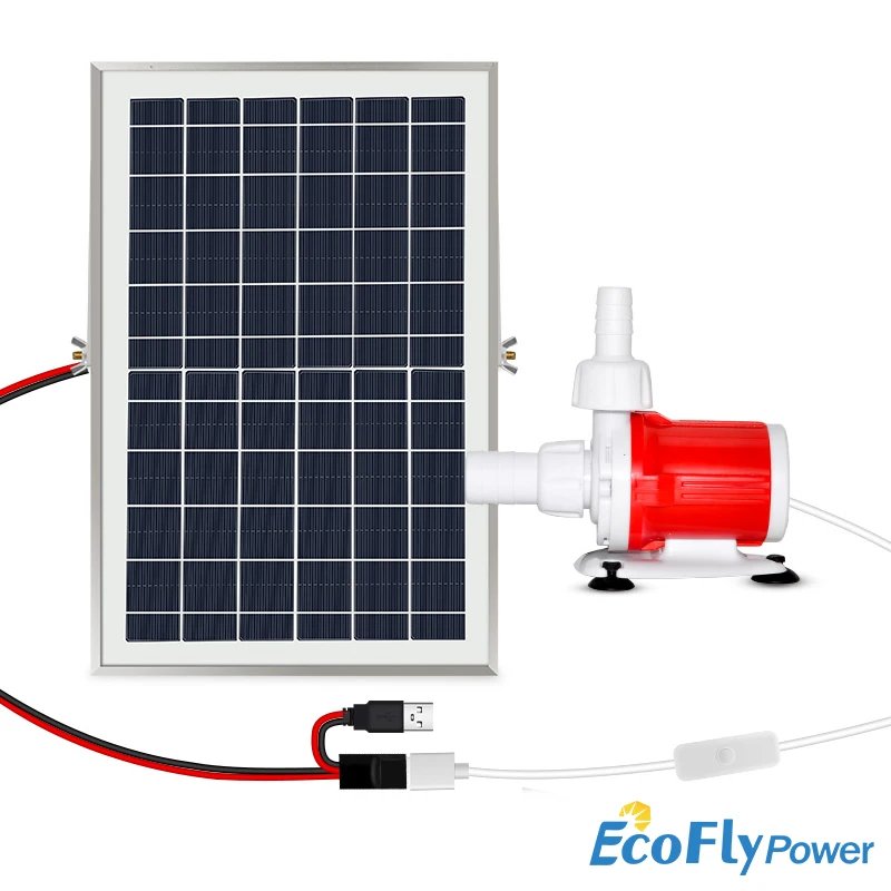 5V10WSolarWaterPumpFishPondFilterFountainSmallAutomaticWater