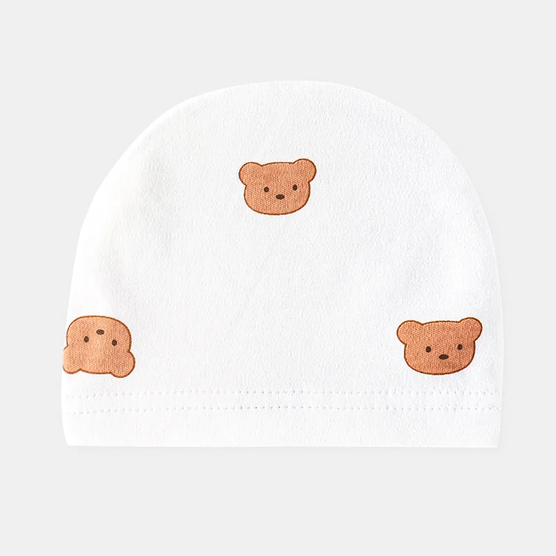 Cappello per neonato Modelli primaverili e autunnali 0-3 mesi Ragazzo Ragazza Cappello fetale in cotone 100% Accessori per neonati - immagine 6