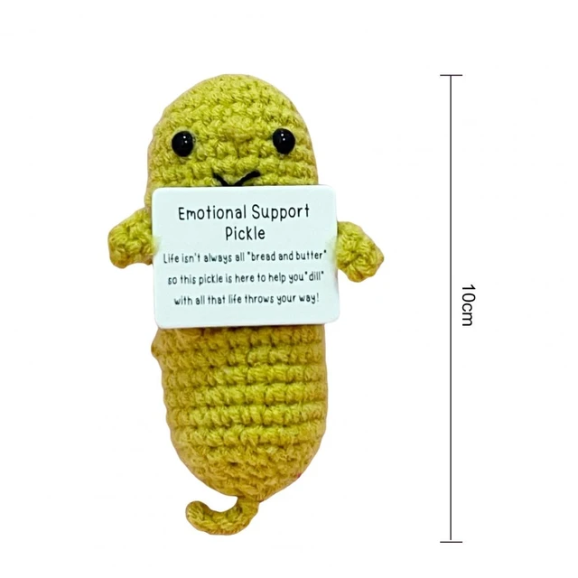 Emotional Support Pickle Pals,handmade Crochet Pickle Plush, Anti