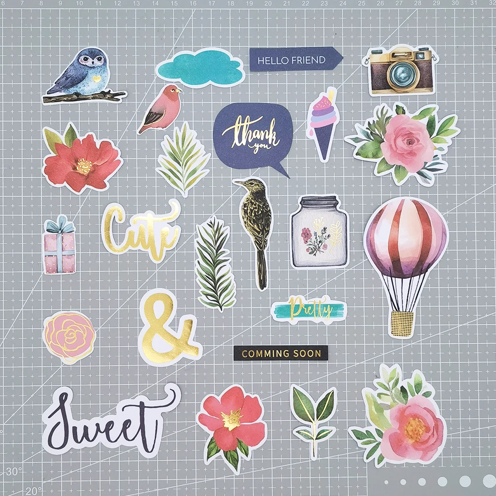 Creative Path 132 Stück Vogel- und Blumen-Stanzformen für Scrapbooking, Papier-Stanzformen, Ephemera zum Basteln, Journaling, Planer, Kartenherstellung – Detail 2