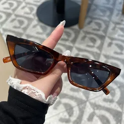 Polarized Small Frame Unisex Sunglasses for Comfort and Style (Leopard print)