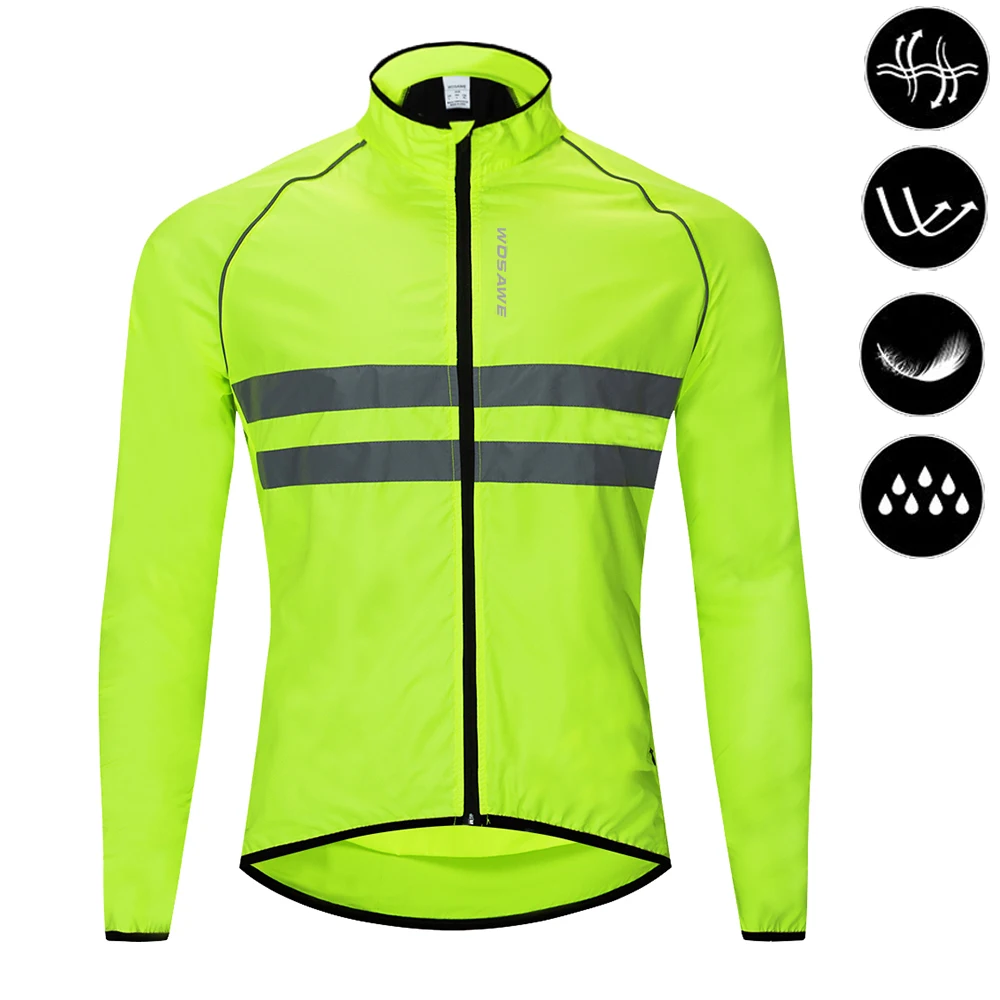 Men's Cycling Windbreaker Jacket - Water Resistant Outdoor Sport Coat