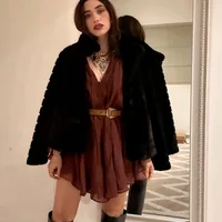 HXAO Woman 2025 Dress Ruffle Long Sleeve Mini Dress Summer Tie Fairy Short Dresses For Women Pleated Elegant Party Dresses 088 - Image 6