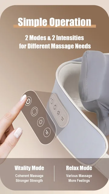  XiaoJun Back Massager, Acupuncture Electric Digital Therapy  Neck Back Machine Massage Electronic Pulse Stimulator Body Care,White :  Health & Household