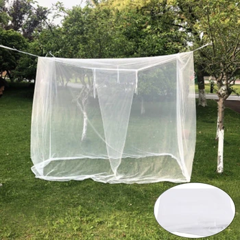 Grande moustiquaire de camping blanche, nouveau sac de rangement d'intérieur et d'extérieur, tente anti-insectes 1