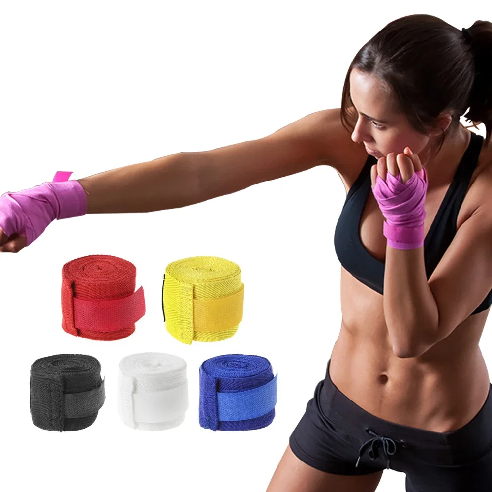 1pc Professional Wristband Boxing Weightlifting Training Wrist Support Gym Fitness Bandage Wirst Protector Strap Sports Safety