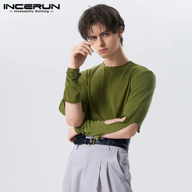INCERUN Tops 2023: 세련되고 편안한 남성을 위한 미국 스타일 티셔츠