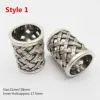 2pcs Viking Runes Beads for Jewelry Making Dreadlock Hair Beard Beads Tube Spacer Large Hole Bead DIY Accessories 3