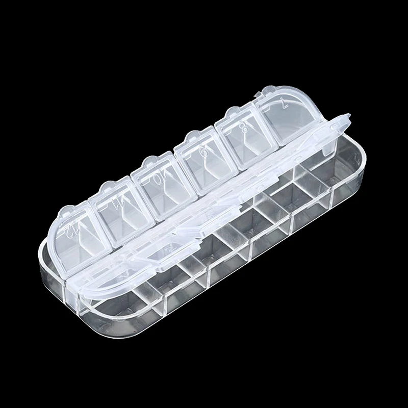 Nail Art Sotrage Box Case Rhinestones Gems Jewelry Beads PlasticEContainer Nails Accessories Empty Container DIY Manicure Tools nail art tools nail manicure tools nail manicure accessories nail storage box