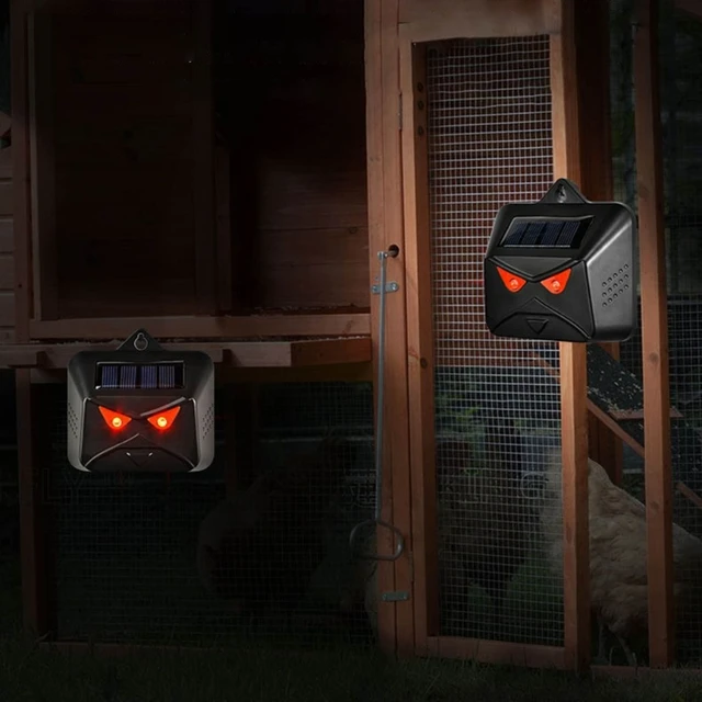 Kültéri Ultrahangos Állati Visszatelepítő Napenergia -Visszataszító Villogó Led -Es Lámpákkal Kiutasított Macskák Vad Sertések Kompakt - Image 3