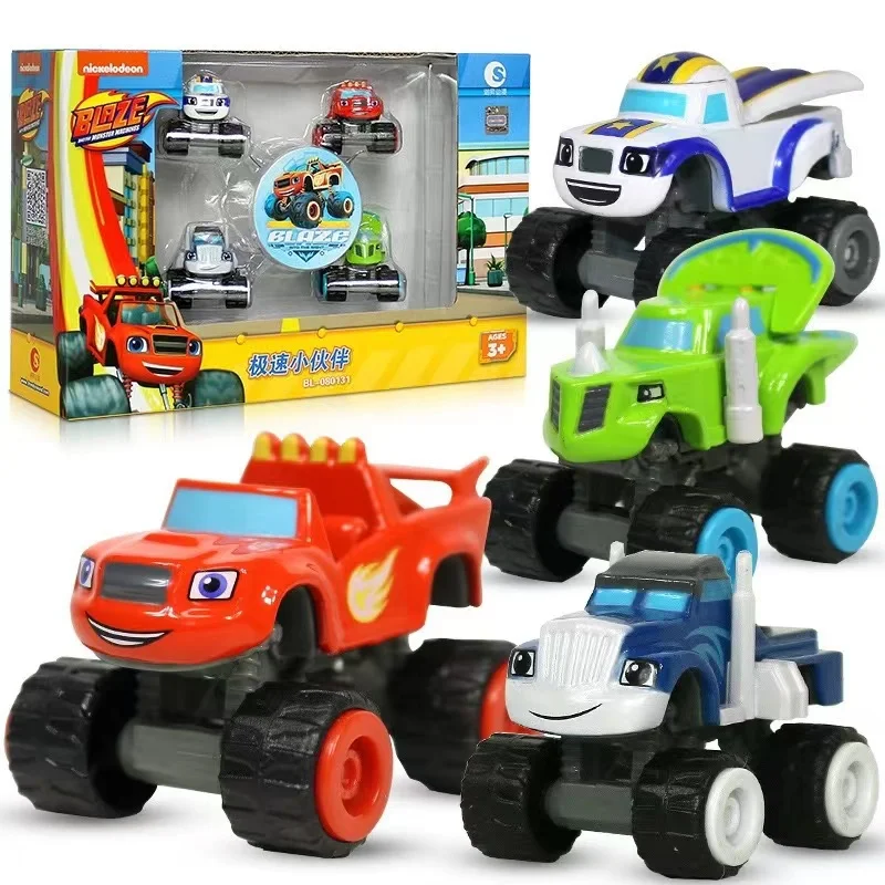Fiamma E Macchina Monster Car Toys Russian Crusher Truck Vehicles Figure Blaze Toy Blaze The Monster Machines Regali Per Bambini