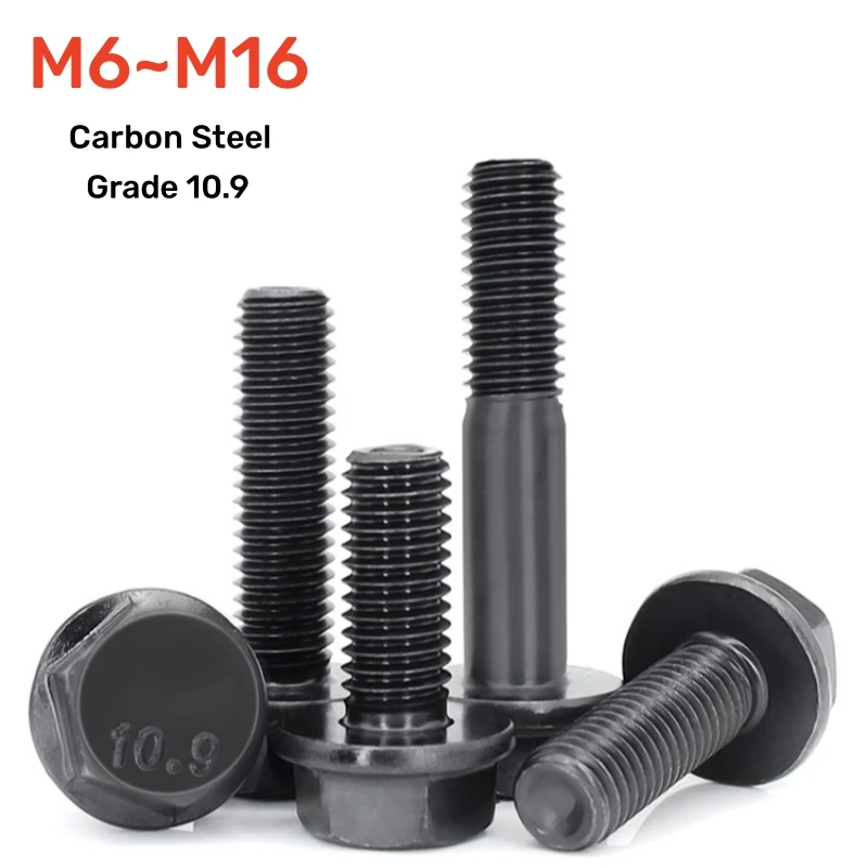 Vis à boulon en zinc standard en acier de qualité 8 M6 M8 M10 M12 M13 M16 à tête Vis à boulon en zinc standard en acier de qualité 8 M6 M8 M10 M12 M13 M16 à tête