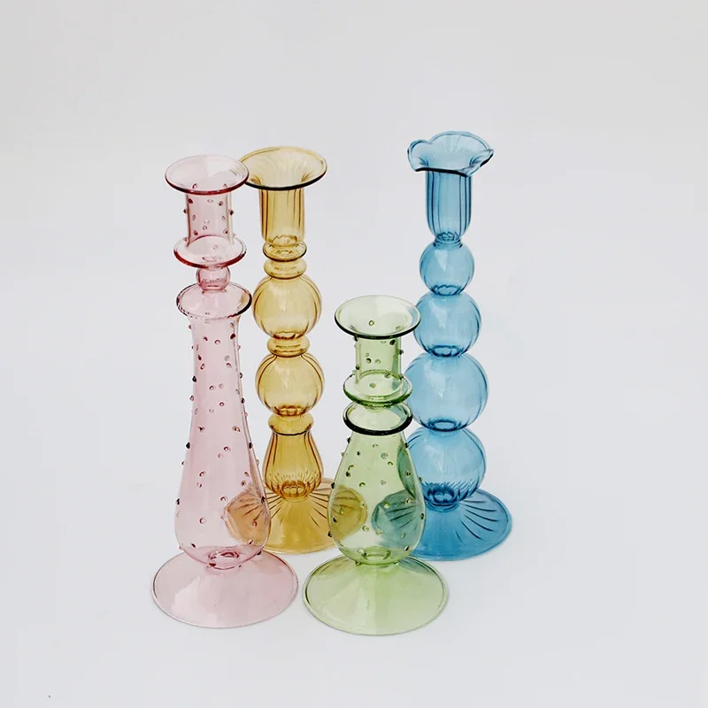 Glass Taper Candle Holder 2