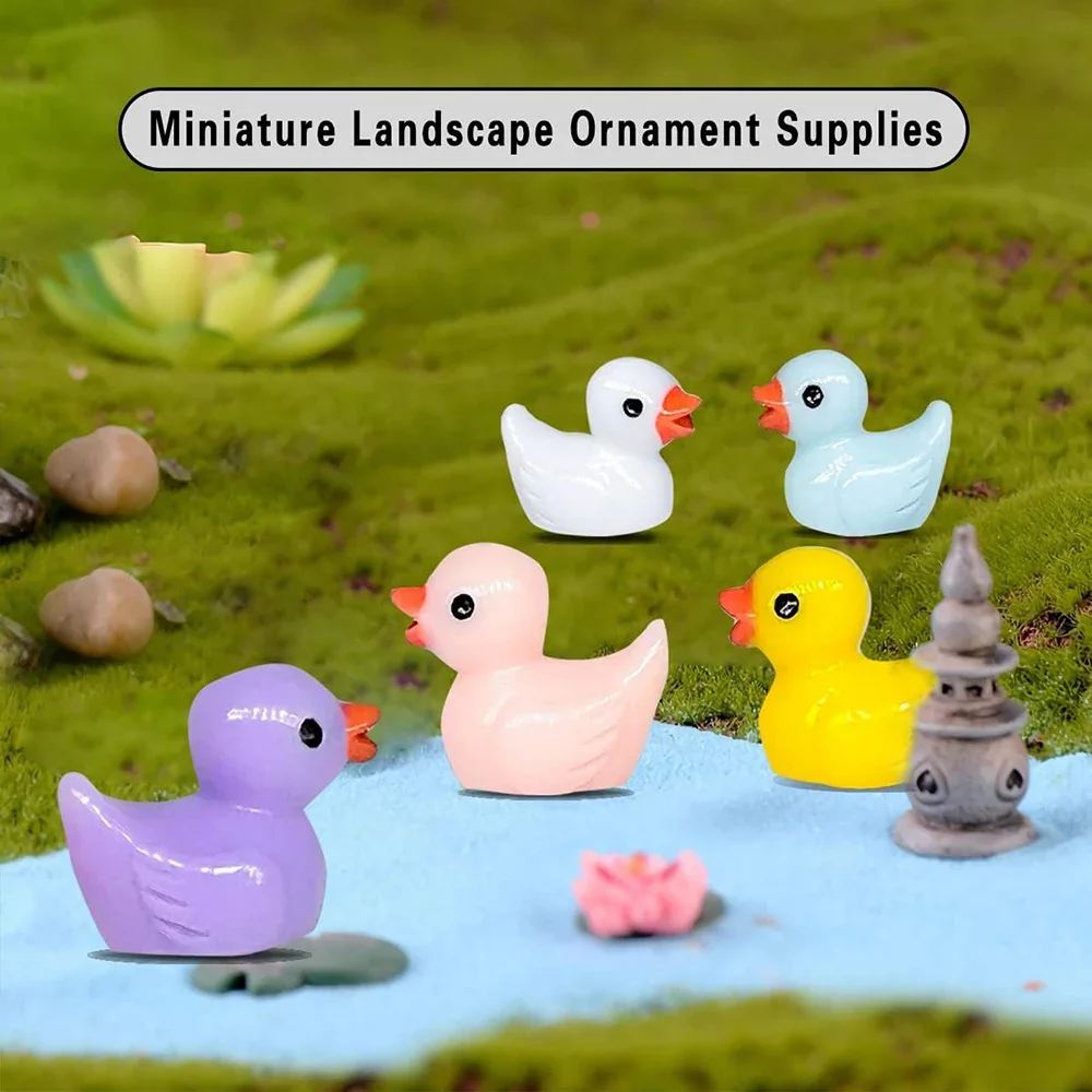 Patos De Plástico Minis - 120pzs Decoración Jardín/acuario | Meses sin