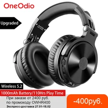 Oneodio Bluetooth Wireless Headphones With Microphone 110Hrs Foldable Over Ear Bluetooth 5.2 Headset For Mobile Phone PC Sports