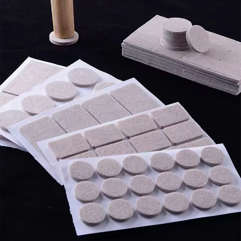 Durable Felt Chair Leg Pads - Scratch-Proof, Non-Slip, Self-Adhesive Floor Protectors