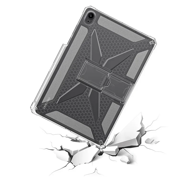 Enhanced Protective Stand Case - Transparent Silicone TPU Cover