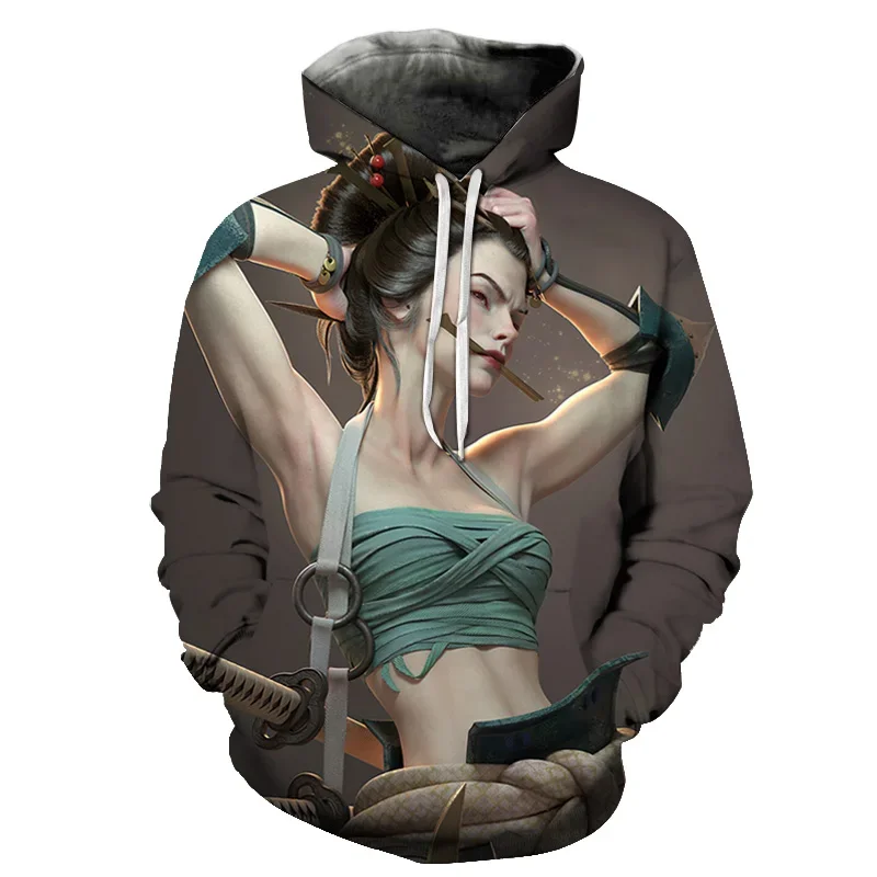 3D Night Printed Men's Hoodie 9