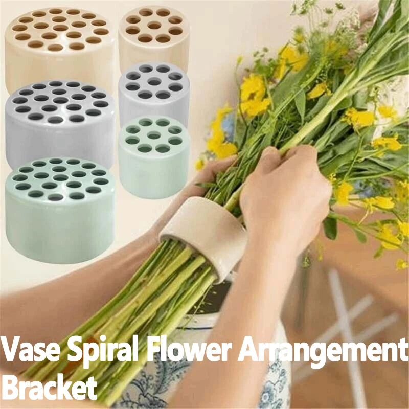 

2024 New Ikebana DIY Spiral Ikebana Waterproof Sturdy Flower Stem Holder for Vases DIY Bouquet Twister Flower Arrangement Holder