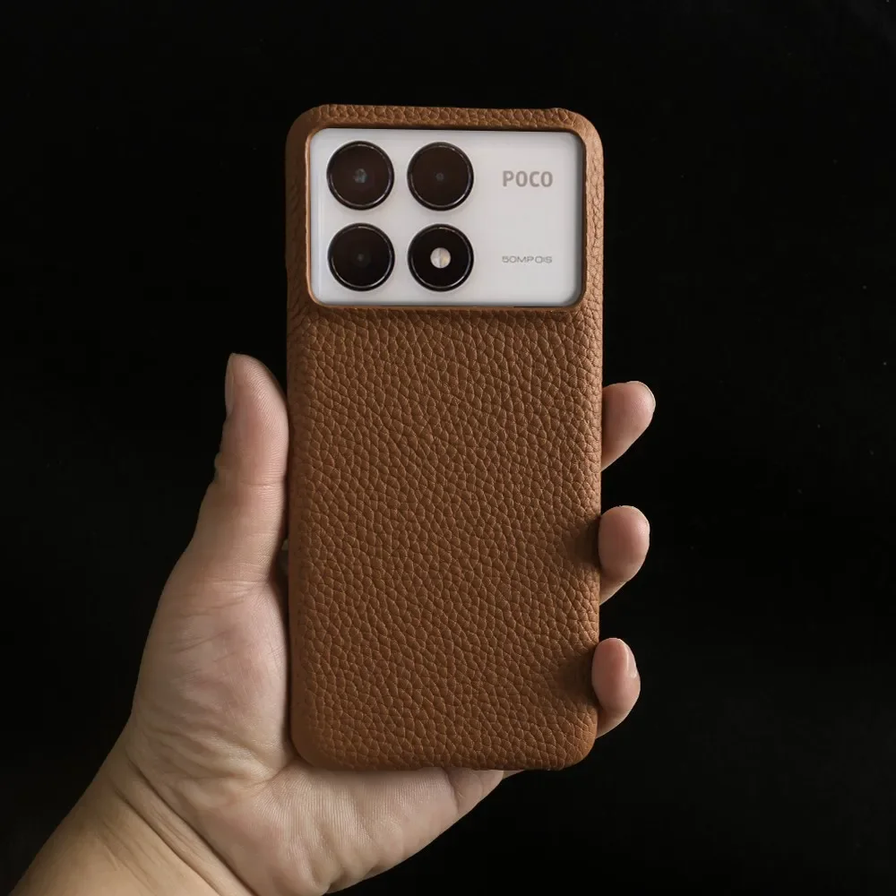Premium Genuine Leather Business Case - Shockproof Back Cover
