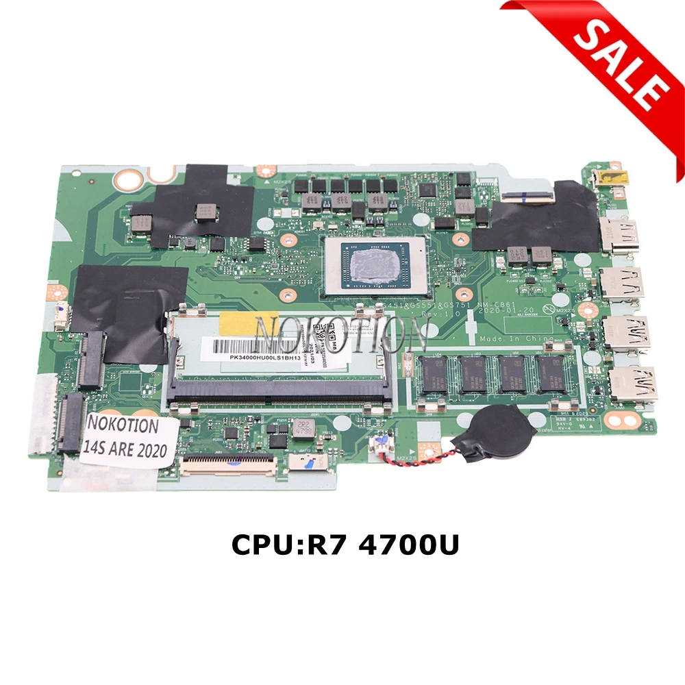 5B20S44305 GS451 GS551 GS751 NM-C861 Für Lenovo IdeaPad 3-15ARE05 