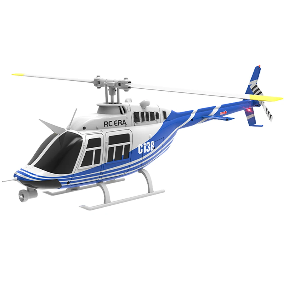 RC ERA RC Helicopter 1:33 Bell-206 Aircraft C138 6CH  6-axis Gyro Remote Control Plane - 6