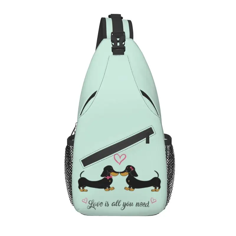 The Dachshund Sling Chest Bag Custom Badger Sausage Wiener Dogs