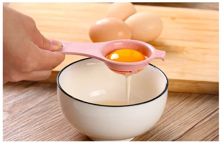 Description Picture 2 of itemWheat Straw White Separator Egg Yolk Filter Kitchen Baking Kitchen Accessories Egg Tools Gadgets Ð”Ð»Ñ ÐšÑƒÑ…Ð½Ð¸ Полезные Вещи