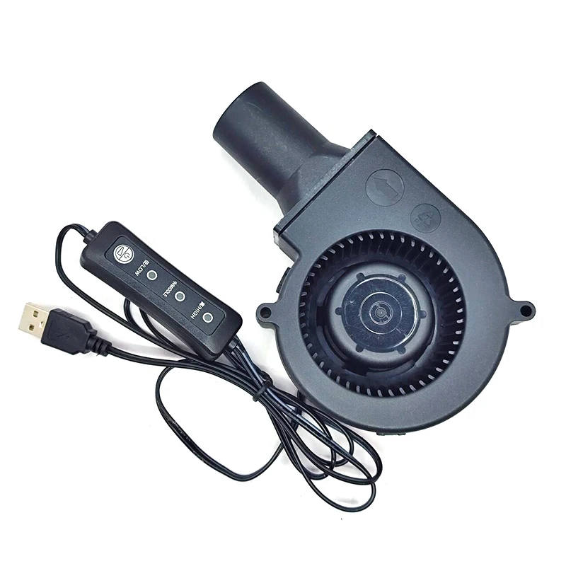9733 5V USB, 3단 속도 조절 소형 바베큐 스토브, 장작 스토브, 폐유 스토브, 원심 터빈 송풍기 팬