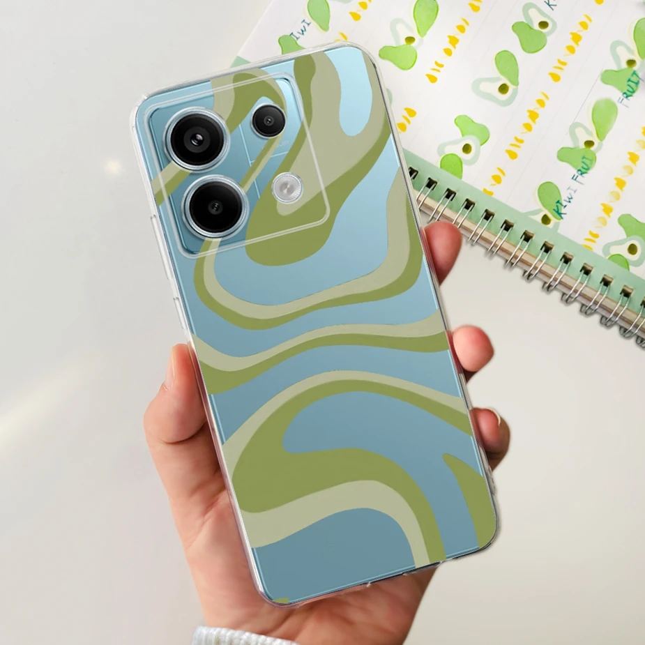 New Fashion Painted Clear Silicone Soft TPU Phone Case for Xiaomi Poco X6 Pro 5G