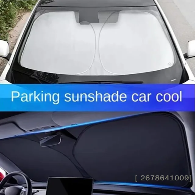 ⚑Car Windshield Sun Shade Foldable Sunshade Heat Protection Car Accessories Interior Parasol Front Window Sunshades 3