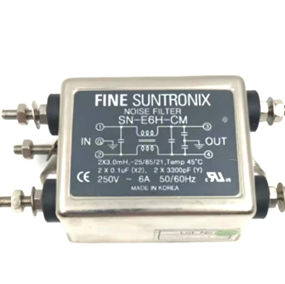 

Новый FINE SUNTRONIX SN-E6H-CM шумовой фильтр AC250V 6A