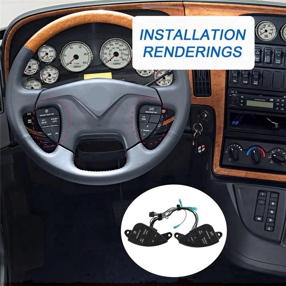 901-5101 2611199C91 Truck Steering Wheel Cruise Control Switch Radio Button for for International ProStar 2007- P266-5101-M7