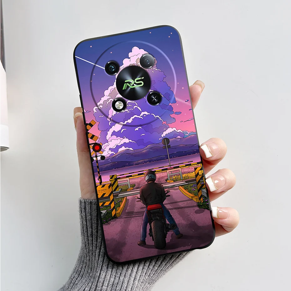 Marble Black Matte Soft TPU Silicone Full Protective Phone Case