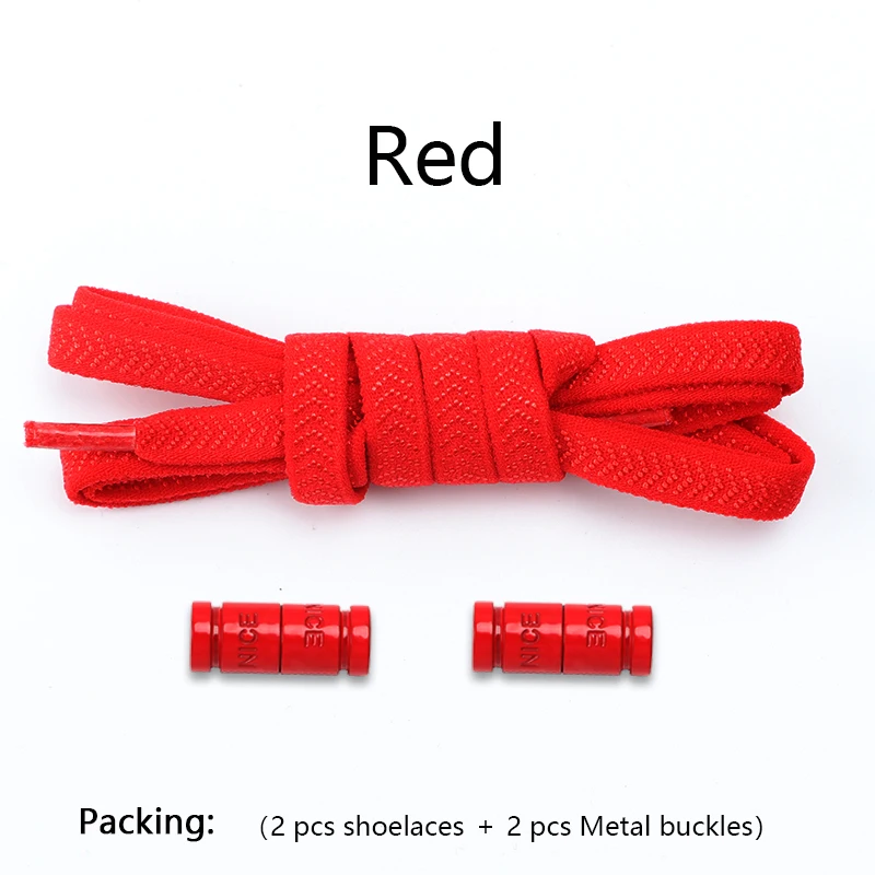 Vibrant No-Tie Elastic Shoelaces for Effortless Footwear