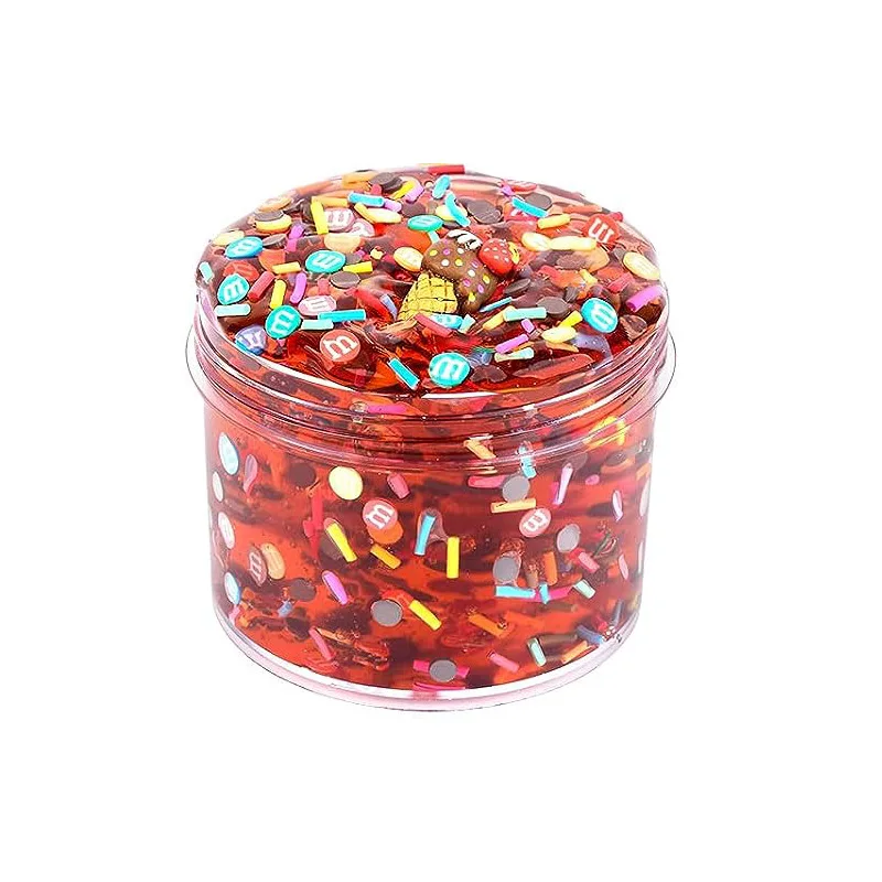 Slime Kit Slime Charms Set for Kid Transparent Crystal Mud Super Soft Glossy Jelly Crispy Slime Adhesive DIY Decompression Toy slime kit,fluffy slime