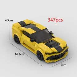 Camaro Racing Sports Car Building Block Set - Creative Garage Toy (Camaro)