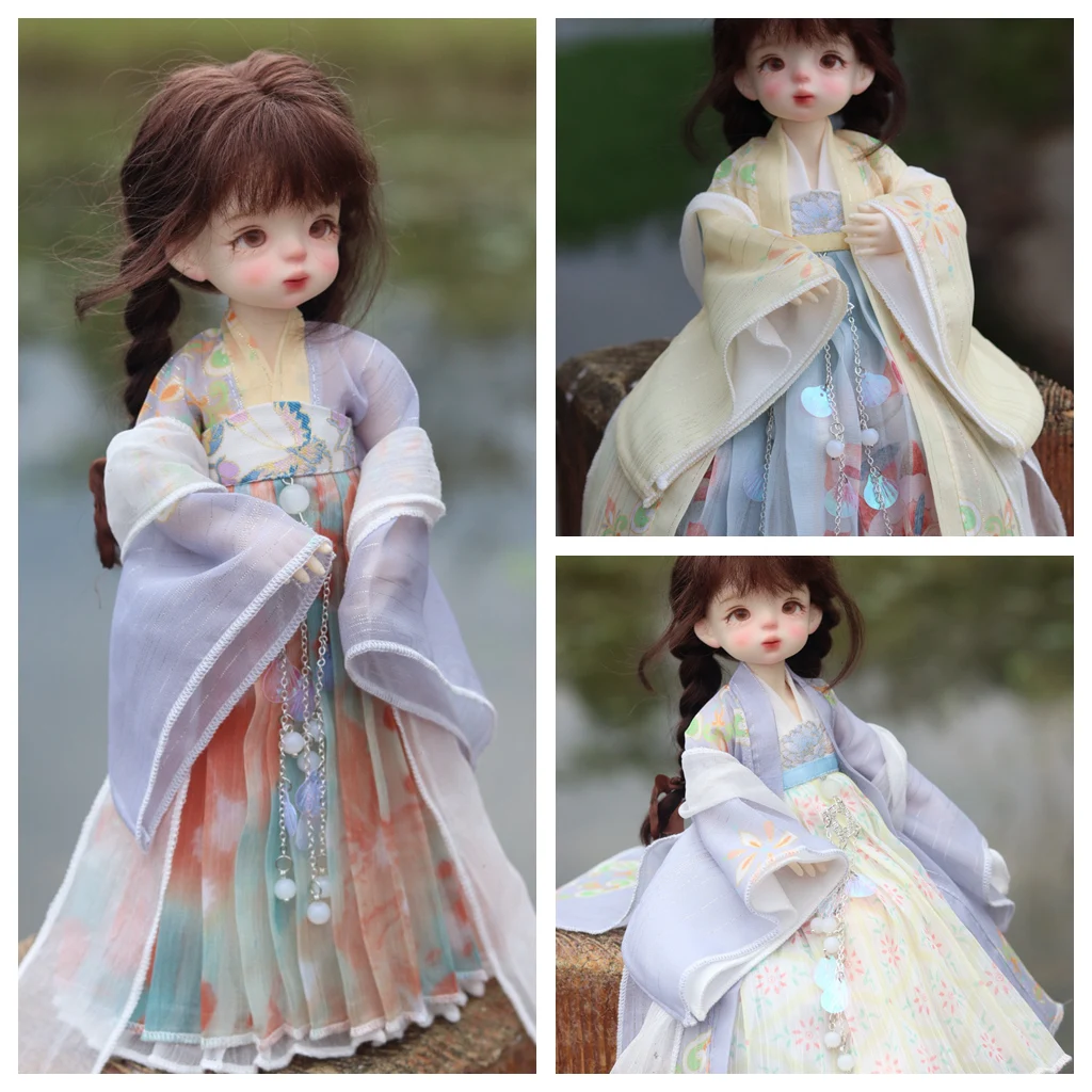 

OB27 Barbi 1/6 1/5 1/4 Scale Ancient Costume BJD Clothes Hanfu Fairy Skirt For BJD/SD YOSD MSD Girl Doll Accessories A1931