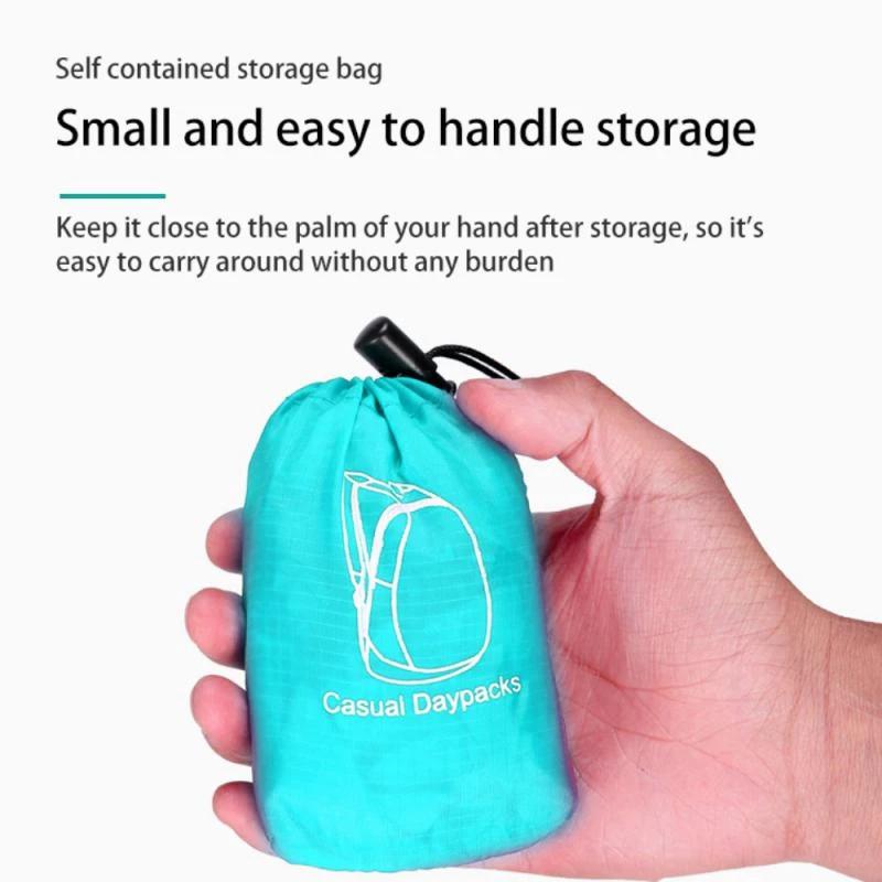 Outdoor Neutral Waterproof Foldable Backpack Large Capacity Portable Camping Hiking Day Bag Runing Ultra Light Folding Bag