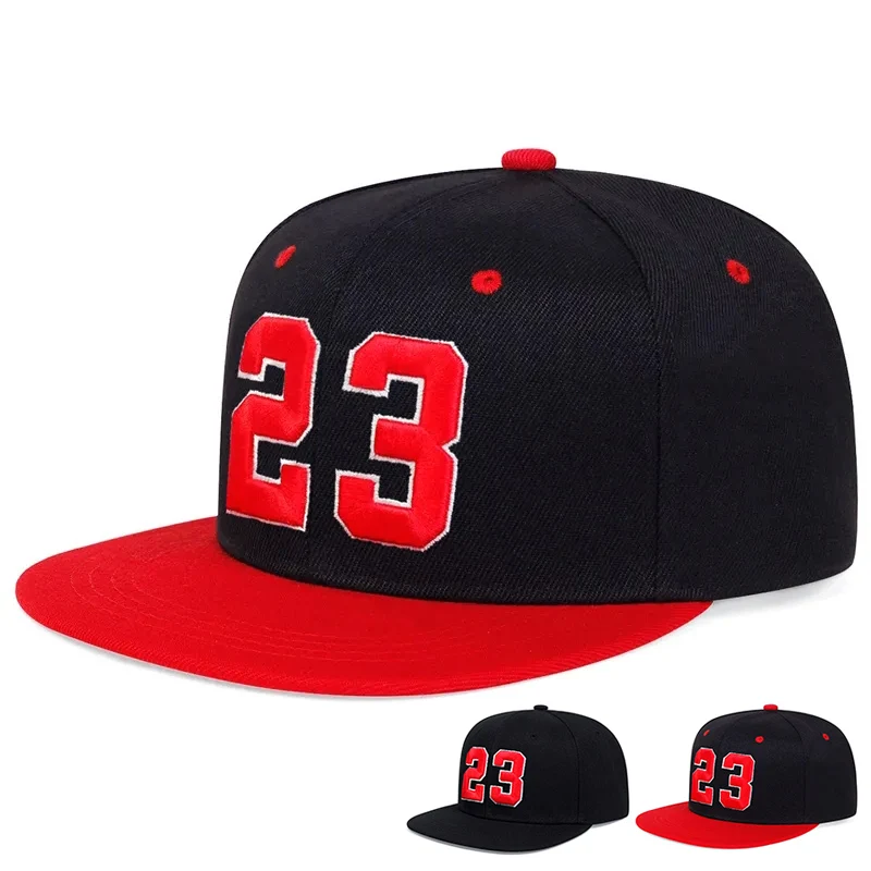 23 Embroidery Hip Hop Hat Outdoor Adjustable Travel Snapback Hat