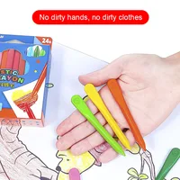 12/18 Colors Triangular Crayons Safe Non-toxic Triangular Colouring Pencil For Students Kids Children Stationery Drawing Toys 2