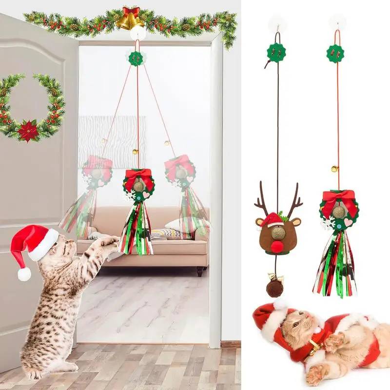 

Christmas Cat Kitten Toys Unleash Your Cat's Inner Hunter Keep Your Kitty Entertained & Active With Interactive Feather Cat Toys